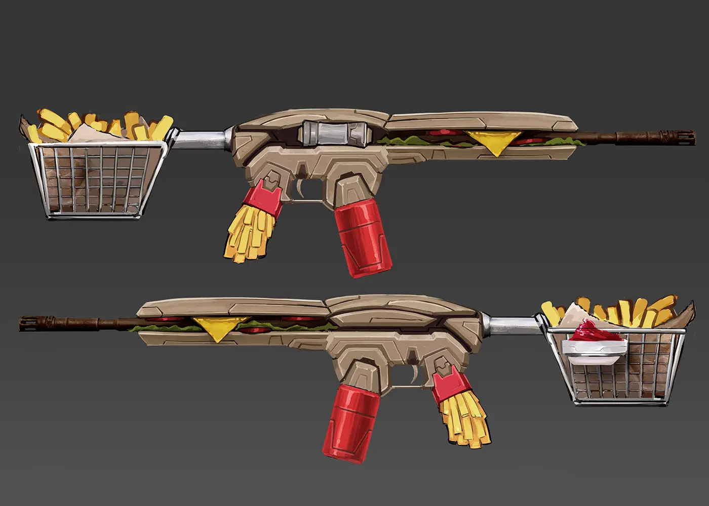 Asset banner of the current asset of PUBG New State called BurgerBot Prop Concept